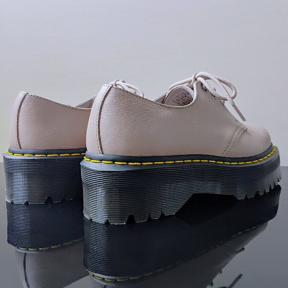 Dr. Martens Men\'s 1461 Quad II Platform Derby in Cool & Unique Vintage Taupe main image 11